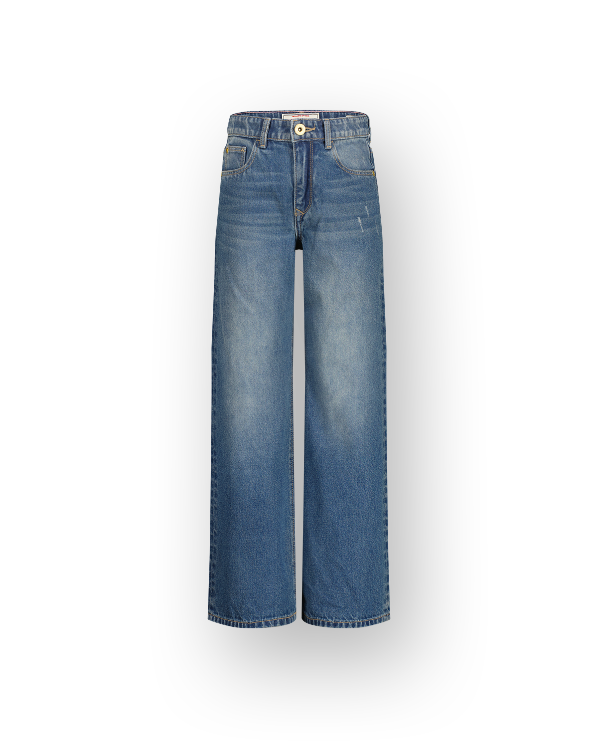 Extra wide leg Jeans Cherry